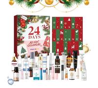 Christmas Countdown Grid Beauty Gift Box, Makeup and Skincare Advent Set, Festive Holiday Stocking Stuffers for Women Girls Teens Mom Birthday Celebration Perfect for Christmas Birthday Mother’s Day