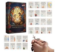 Christmas Countdown - Keepsake with Verses and Ornaments for the Nativity Scene | 24-Day Calendar Jewellery - For Adults On Holidays Such As Thanksgiving Halloween And Easter