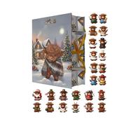 Christmas Countdown Toy | Adorable Christmas Decoration Figure,24 Days Countdown Calendar Figurine - For Men, Women, Girls, Youth, Couple, Children,
