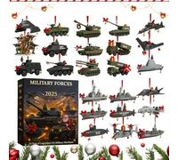 Christmas Countdown Toy | For Christmas Tree,24 Days Countdown Calendar With Air Vehicle Figurines For Father - For Men Women Kids Youth
