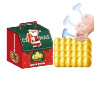 Christmas Countdown with Golden Eggs - Safe Toy Reusable 24 Days, Countdown Calendar for Christmas, for Teens Adults Family Holiday Classroom Offices