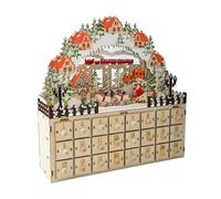 Christmas Countdowns Wood Cabinet Decorative 24 Days Wood Advents Cabinet Calendar For Festival Season Countdowns Decorative Advents