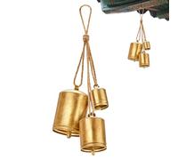 Christmas Cow Bells, Metal Hanging Cow Bells, 3PCS Giant Harmony Cow Bells, Large Vintage Metal Cowbells, Chrismas Crafts Collection, Country Style Home Decoration