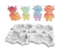 Christmas Cow Silicone Mould Reusable Silicone Mould for the | Mini cow mould for beginners, professionals, hobby crafters, children, family gatherings and theme parties as well as for