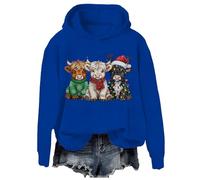 Christmas Cow Sweatshirts Highland Cows Christmas Sweatshirt Funny Xmas Hoodie