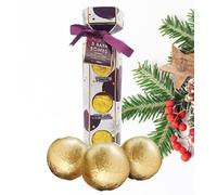 Christmas Cracker Bath Bomb Set Mandarin Ginger Spiced Plum Vanilla 3 x 100g
