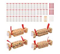 Christmas Cracker Candy Box - DIY Make Your Own Cracker Set | 4PCS Christmas Money Pull Box for Cash & | Holiday Party Favors, Candy Storage, and Festive Table Decorations