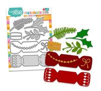 Christmas Cracker Craft Cutting Die Set, A6/4x6, Red