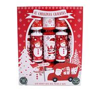 Christmas Cracker Plastic Free Family Pack of 10 - Red & White Santa & Snowman