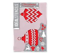 Christmas Craft & Decor Stencil, Baubles Design, Festive Art & Craft, Reusable Painting Stencil, A5 15x21cm