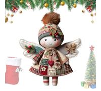 Christmas Craft - Handmade Vintage Angel Figurine | Miniature Figurines Doll Craft Set, Tree Ornament Angel Crafts Set For Birthday Party Home Tree Wall Window Kids