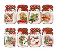 Christmas Craft Layouts Bricklayer Jar Shape Artisanal Essay Set for Holiday Garnishes School Tasks Family Remembrances Christmas Artisanal Layouts
