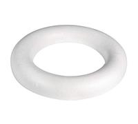 Christmas Craft Wreath Decoration Polystyrene 25cm Half Round Ring-Pack 3