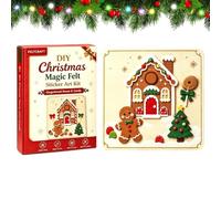 Christmas Crafts for Kids Gingerbread House - Design Felt Sticker Activity