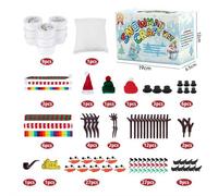 Christmas Crafts for Kids, Snowman Clay Set, Build A Snowman Kit, Modeling Clay Snow Man DIY Kit for Kids (117pcs)