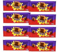 Christmas Creme Egg Milk Chocolate Bar 123g - Milk Chocolate with Soft Fondant Centre - Cdb (8 x Pack)