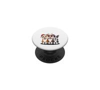 Christmas Crew Funny Puppy Christmas Australian Cattle Dog PopSockets Adhesive PopGrip