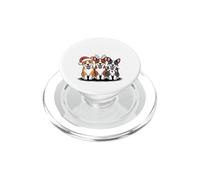 Christmas Crew Funny Puppy Christmas Australian Cattle Dog PopSockets PopGrip for MagSafe