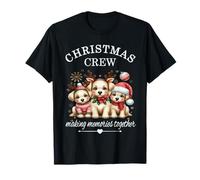 Christmas Crew Making Memories Together Family Fun Puppies T-Shirt