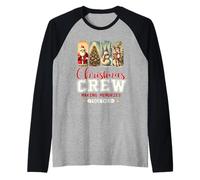 Christmas Crew Making Memories Together Family Fun Vintage Raglan Baseball Tee
