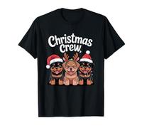 Christmas Crew Xmas Puppy Dog Funny Christmas Rottweiler T-Shirt