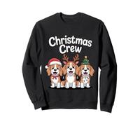 Christmas Crew XMAS Puppy Dog Hound Funny Christmas Beagle Sweatshirt