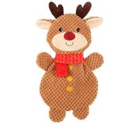 Christmas Crinkle Flatties - Reindeer - Get Your Furry Friends Involved in the Festive Fun - With Stimulating Crinkle Sounds and Textures - Perfect Seasonal Companion for Your Pup