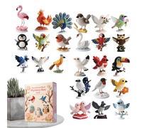 Christmas Crochet - Advent Calendar2025 24 Days Handmade Craft Kit,24-pieces Handmade Emotional SupportCrochet Birds Includes Yarn, Hook