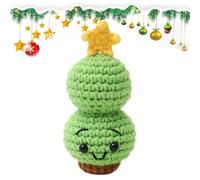 Christmas Crochet Doll Set - 3 Woollen Amigurumi Ornaments | Handmade Reindeer, Snowman & Potato-Knitted Figures For Festive Home Décor