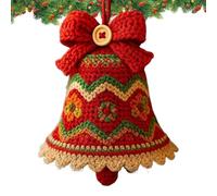 Christmas Crochet Kit for Beginners - Crochet Complete Kit Christmas Bell Ornament | Handmade Crafting Set for Holiday Craft Enthusiasts Beginners Adults Teenagers School Projects Family Bonding
