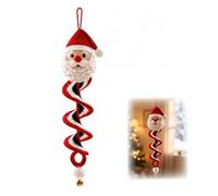 Christmas Crochet Spiral Tree Kit,Santa Ornament Christmas Decorations | Soft Yarn Crochet Kit for Beginners,Christmas Ornaments for The Home Adult Kid, Christmas Tree Decor Indoor Outdoor Gift