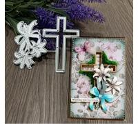 Christmas Cross Flower Leaf Greeting Card Metal Die Cuts,Snowflake Flower Leaf Cutting Dies Cut Stencils DIY Scrapbooking Decorative Embossing Paper Scrapbooking Card Making