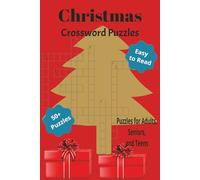 Christmas Crossword Puzzles: rossword Puzzles with easy to Read Print about Christmas, Holidays, Grinch and More | 6x9 inches, 120 pages | 50+ Puzzles... Gift for Vacations, Holidays and Relaxation