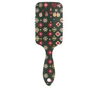 Christmas Cube smooth comb for black women Designed scalp massager brush for short hair with Ergonomic handle cepillo para cabello rizado