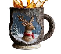 Christmas Cups - Resin Festive Home Decor - Christmas Cups Funny Coffee Mug for Hot Cold Drinks Tea Milk Juice Holiday Winter Party Farmhouse Bedroom Living Room Office School