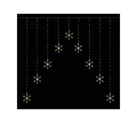 Premier Decorations Limited Christmas Curtain Lights 339 Led Snowflake Mains 1.2 X 1.2M Warm White