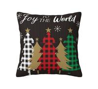 Christmas Cushion Covers 50 x 50cm Decorative Pillow Cases, Xmas Cushion Covers for Sofa Couch Living Room Home Car Decorations CC270