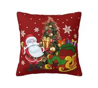Christmas Cushion Covers 50 x 50cm Decorative Pillow Cases, Xmas Cushion Covers for Sofa Couch Living Room Home Car Decorations CC1045