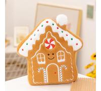 Christmas Cushions Plush - Gingerbread Bell, House, Tree Shaped, Throw Pillow Decorative for Sofa, Bed, Xmas Decor, Xmas Decorations, Christmas Pillows, Decorative Pillows, Sofa Cushions Gift (House)