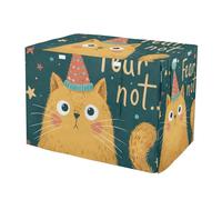 Christmas Cute Cat Fear Not Dog Cage Covers Pet Privacy Cover Dog Crate Curtains