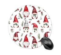 Christmas Cute Gnomes Round Mouse Pad for Office Home