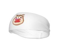 Christmas Cute Hedgehog Watercolor Style Headbands Men Women Non Slip Wicking Sports Sweatband for Gym Basketball Yoga Hairbands