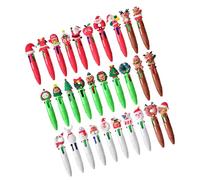 Christmas Cute Multi-Color Ink Pens - Goofy Gel Pens For Christmas And School Supplies, 4-Color Holiday Ink Pen For School, Office, Classroom Prizes, Kids, And Christms Note-Taking