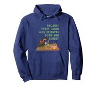 Christmas Dachshund Bubbles and Bows Holiday Design Pullover Hoodie