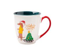 Christmas Dachshund Dog Mugs 350ml Assorted Designs