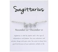 Christmas Daisies Pendant Bracelet Women 925 Silver Zodiac 12 Constellation Link Bracelet With A Blessing Card