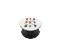 Christmas Dance Santa Reindeer Elf Snowman Holiday Party PopSockets Adhesive PopGrip