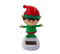 Christmas Dancing Toys - Christmas Solar Powered Shaking Head Toy, Christmas Solar Dashboard Decoration, Swing Car Toy for Decoration 'Office Dom
