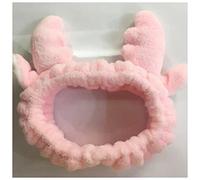 Christmas Day Adjustable 1PC Allergy Free Elasticity Korean Makeup Arrival Women Christmas antlers Wash Girls(Pink)