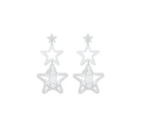 Christmas Day Earrings Multilayer Shining Sequin Star Drop Dangle Earring Acrylic Elk Snowflake Earring Christmas Tree Earrings Xmas Party Fashion Jewelry Accessaries for Women, L, Acrylic, No